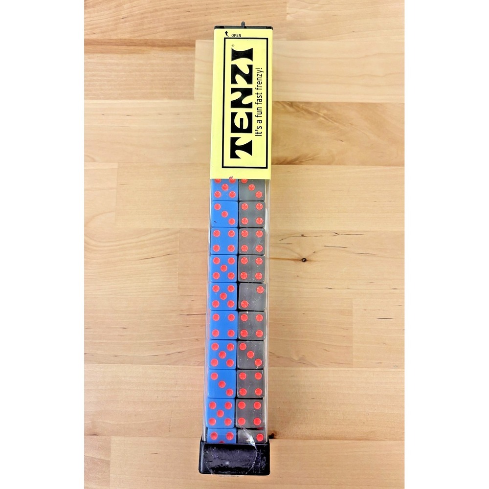 TENZI Dice Game 4 Colors Blue Black Orange White Fast Frenzy Family Party NEW